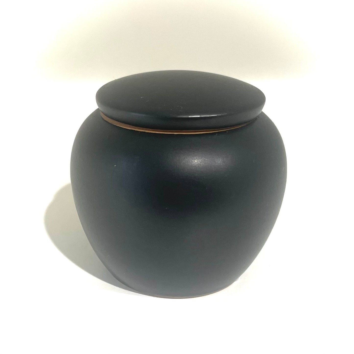 Tea caddy Lin's Ceramic Studio stoneware black