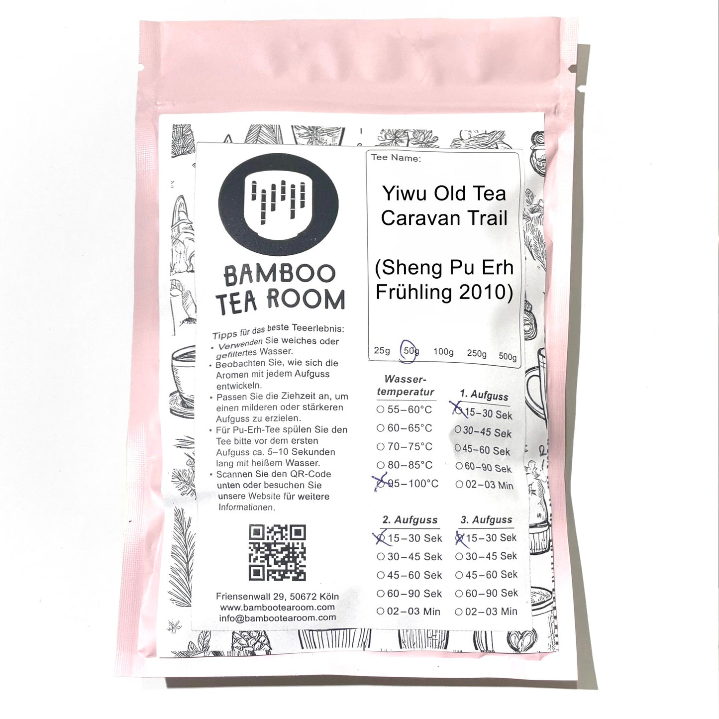 Yiwu Yunnan Old Tea Caravan Trail (Sheng Pu Erh Frühling 2010)