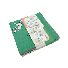 Furoshiki mit Choju Giga Tiermotiven – Zweifarbig Grün/Rot