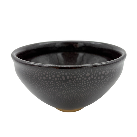 Vintage Chawan Tenmoku Bubbles