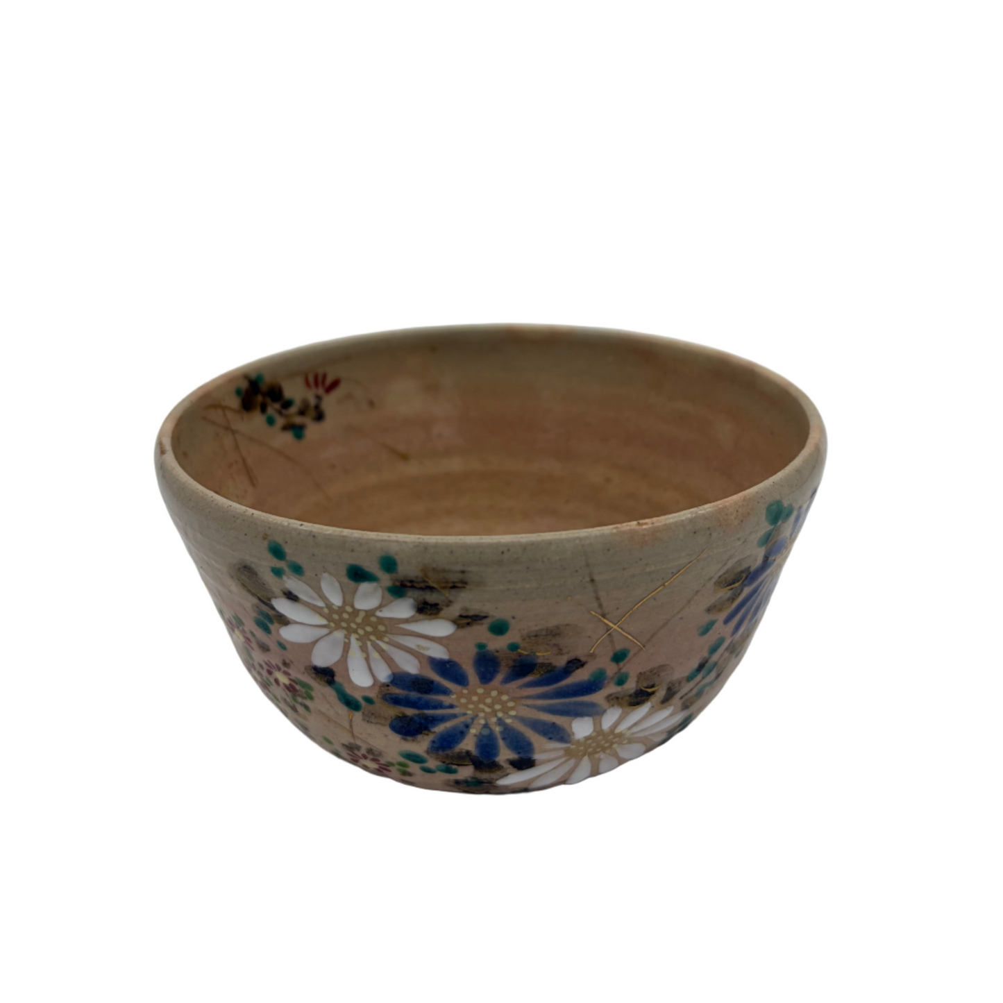 Vintage Chawan Kiyomizu Sommerblumen