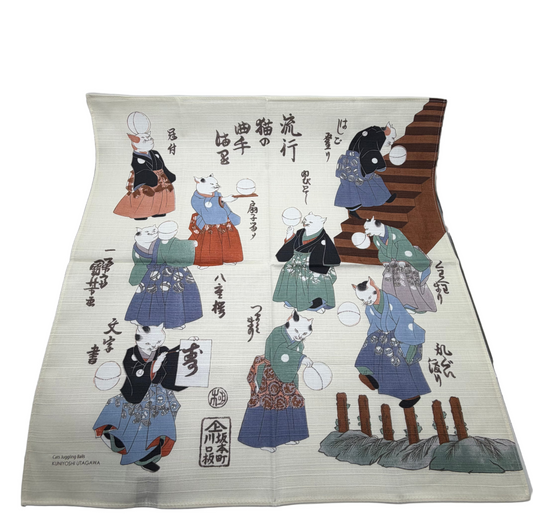 Furoshiki Katzen Ballspiel